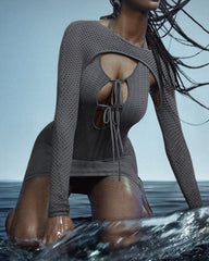 Tying Crochet Dress Coord Set