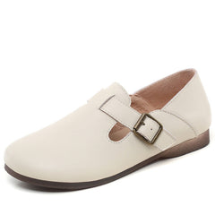 Retro Handmade Soft Leather Flat Casual Shoes
