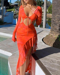 Remote Springs Asymmetric Cut Out Dress