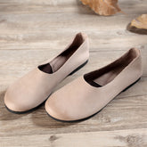 Handmade Soft Shoes Flat Shoes Retro Leather Shoes