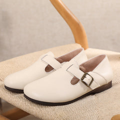 Retro Handmade Soft Leather Flat Casual Shoes
