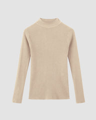 Basic High Neck Knit Top