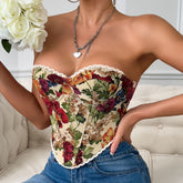 Floral Bella Tapestry Corset Top