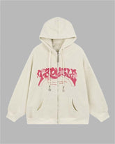 Retro Graffiti Embroidery Hoodie