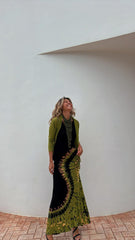 Naomi Spiral Tie-Dye Maxi Dress