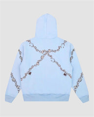 Metal Chain Reflective Hoodie