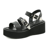 Buckle Platform Sandals