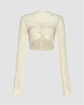 Somermis Halter Bandeau with Sleeves Top