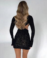 Black Sexy Skirt Coord Set