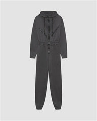Zipper Hooded Sports Jumpsuit