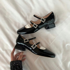Women's Patent Leather Mary Janes Babies Ballerinas Shoes