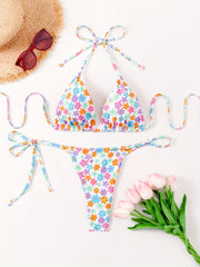 Daisy Retro Floral Bikini Set