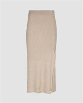 Side Slit Knitted Skirt