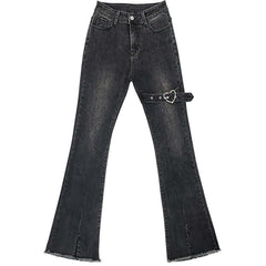 2000s Jeans High Waist Slim Fit Flared Pants
