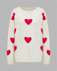 Love Full Print Loose Sweater