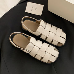 Fisherman Flat Shoe Strappy Close-toe Sandals