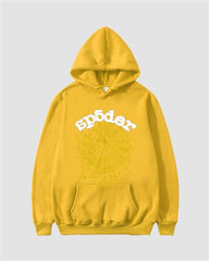 Letter Spider Print Hoodie