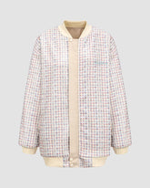 Kephissa Tweed Oversized Jacket