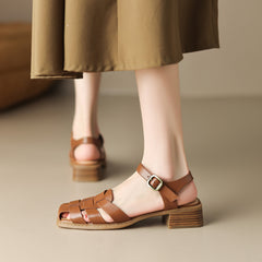 Handmade Woven Natural Leather Fisherman Sandal