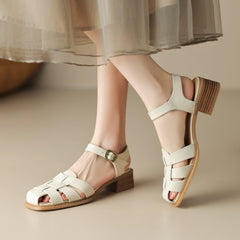 Handmade Woven Natural Leather Fisherman Sandal