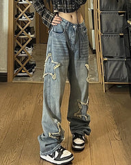 Distressed Star Sonimire Denim Jeans