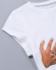 Hands On Me Crop T-Shirt