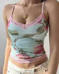 Roseythread Cami Floral Top