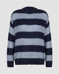 Retro Striped Loose Sweater