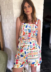 Frida Floral Embroidered Romper