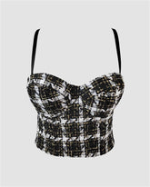 Thousand Bird Plaid Cami Tops