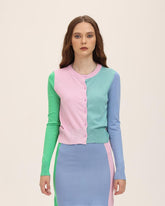 Tricolor Patchwork Top