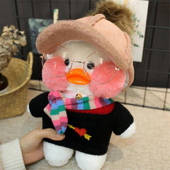 White LaLafanfan Duck Plush Toy