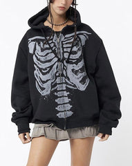 Ribcage Abyss Zip Hoodie