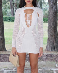 Tying Crochet Dress Coord Set