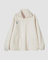 Winter Bear Stand Collar Fleece Coat