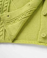 Stellar High Cable Knit Cropped Jumper