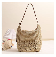 Elena Woven Tassel Shoulder Bag