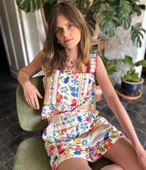 Frida Floral Embroidered Romper