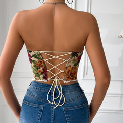 Floral Bella Tapestry Corset Top