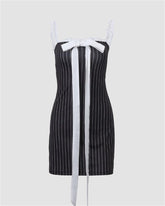 Bow Lace Tube Mini dress