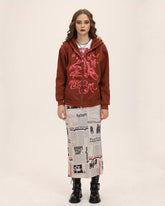 Paper Lies Maxi Skirt