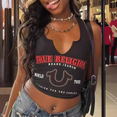Ayana Grunge Shoelace Crop Top