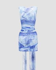 Vossen Temptress Wrap Tie Mini Dress