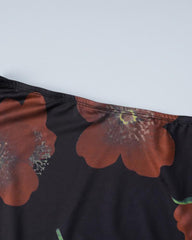 Flowers In The Dark Skirt Coord Set