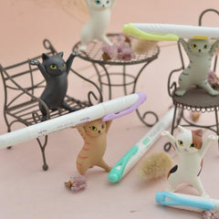 Cat Pen Holder in Calico