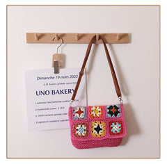 Esme Patchwork Crochet Shoulder Bag