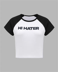 Hi Hater Short Sleeve Raglan T-Shirt