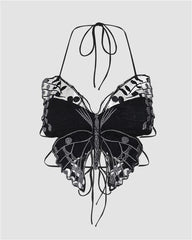 Deimos Butterfly Cut Out Top