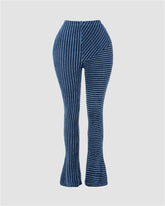 Fluffy Striped Pants