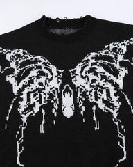 Vintage Butterfly Tattoo Sweater